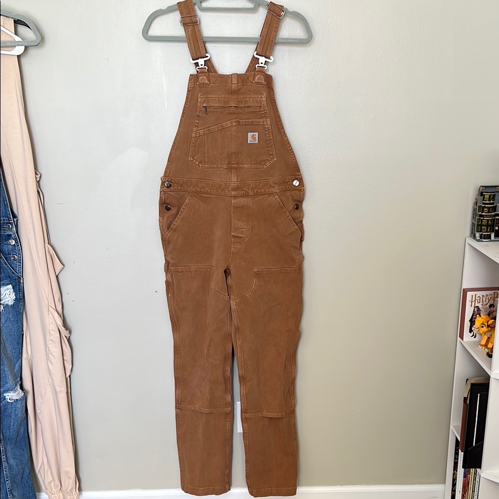 Carhart bibs/overalls 
Size Small
Waist 17inches 
Inseam 30